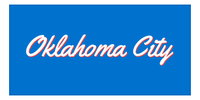 Thumbnail for Personalized Oklahoma City Beach Towel - Front View