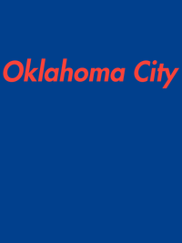 Thumbnail for Personalized Oklahoma City T-Shirt - Blue - Decorate View