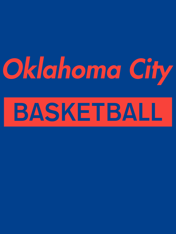 Oklahoma City Basketball T-Shirt - Blue - Decorate View