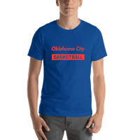 Thumbnail for Oklahoma City Basketball T-Shirt - Blue - Shirt View