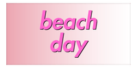 Thumbnail for Personalized Ombre Beach Towel - Pink & White - Horizontal III - Front View