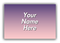 Thumbnail for Personalized Ombre Canvas Wrap & Photo Print - Purple and Pink - Front View