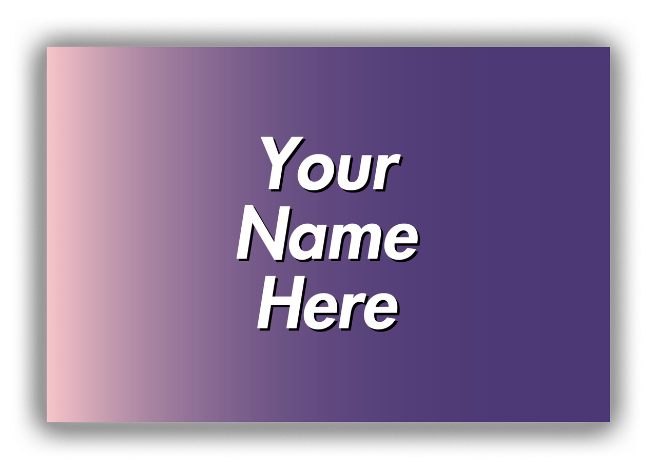 Personalized Ombre Canvas Wrap & Photo Print - Purple and Pink - Front View
