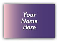 Thumbnail for Personalized Ombre Canvas Wrap & Photo Print - Purple and Pink - Front View