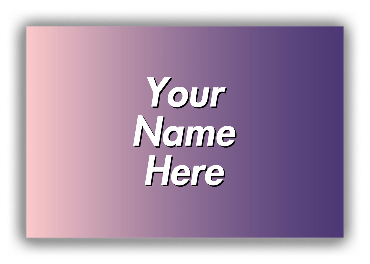 Personalized Ombre Canvas Wrap & Photo Print - Purple and Pink - Front View