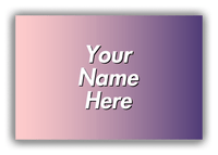 Thumbnail for Personalized Ombre Canvas Wrap & Photo Print - Purple and Pink - Front View