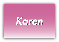 Thumbnail for Personalized Ombre Canvas Wrap & Photo Print - Pink and White - Front View