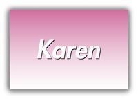 Thumbnail for Personalized Ombre Canvas Wrap & Photo Print - Pink and White - Front View