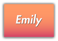 Thumbnail for Personalized Ombre Canvas Wrap & Photo Print - Orange and Pink - Front View