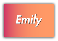 Thumbnail for Personalized Ombre Canvas Wrap & Photo Print - Orange and Pink - Front View