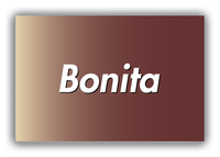 Thumbnail for Personalized Ombre Canvas Wrap & Photo Print - Brown and Tan - Front View