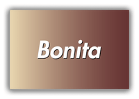 Thumbnail for Personalized Ombre Canvas Wrap & Photo Print - Brown and Tan - Front View