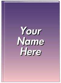Thumbnail for Personalized Ombre Journal - Purple and Pink - Front View