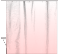 Thumbnail for Personalized Ombre Shower Curtain - Pink and White - No Default Text - Ombre I - Hanging View