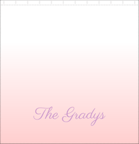 Thumbnail for Personalized Ombre Shower Curtain - Pink and White - With Default Text - Ombre II - Decorate View