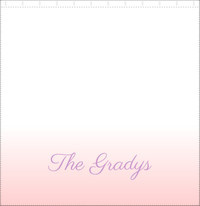 Thumbnail for Personalized Ombre Shower Curtain - Pink and White - With Default Text - Ombre III - Decorate View