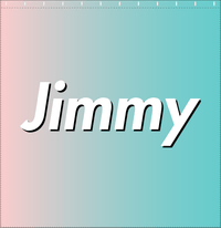 Thumbnail for Personalized Ombre Shower Curtain - Teal and Pink - Decorate View
