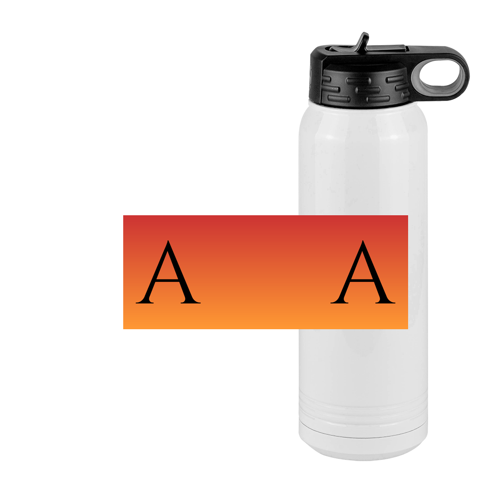 Personalized Ombre Water Bottle (30 oz) - Design View