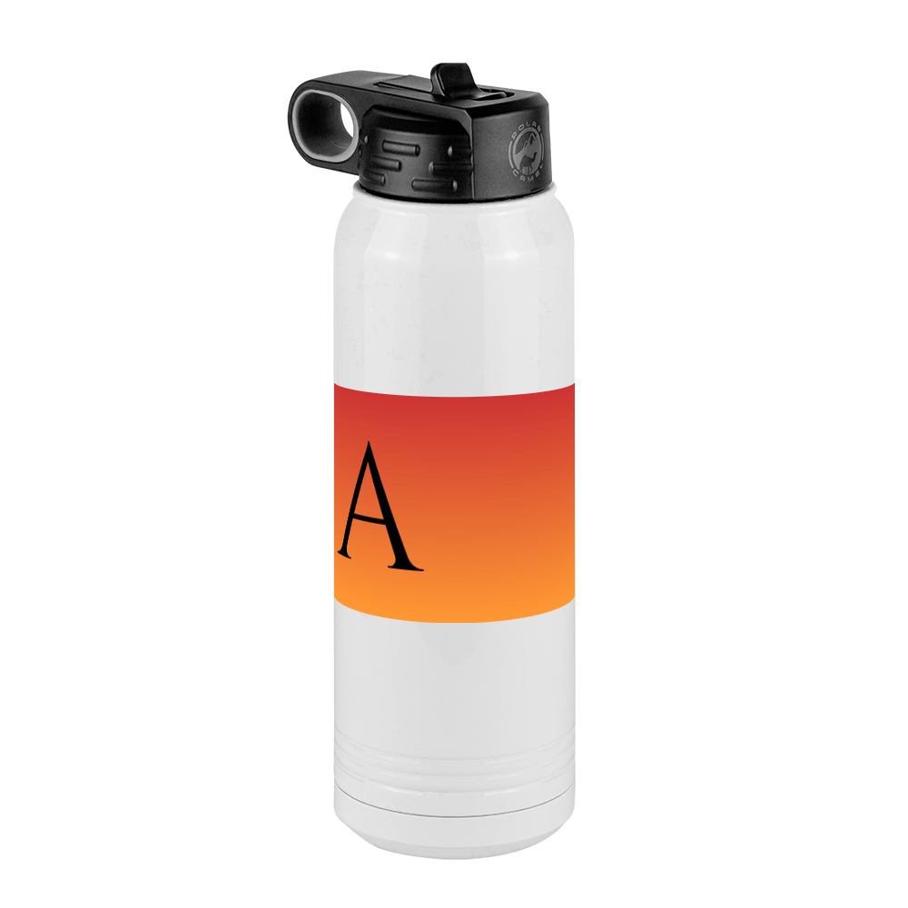 Personalized Ombre Water Bottle (30 oz) - Front Left View