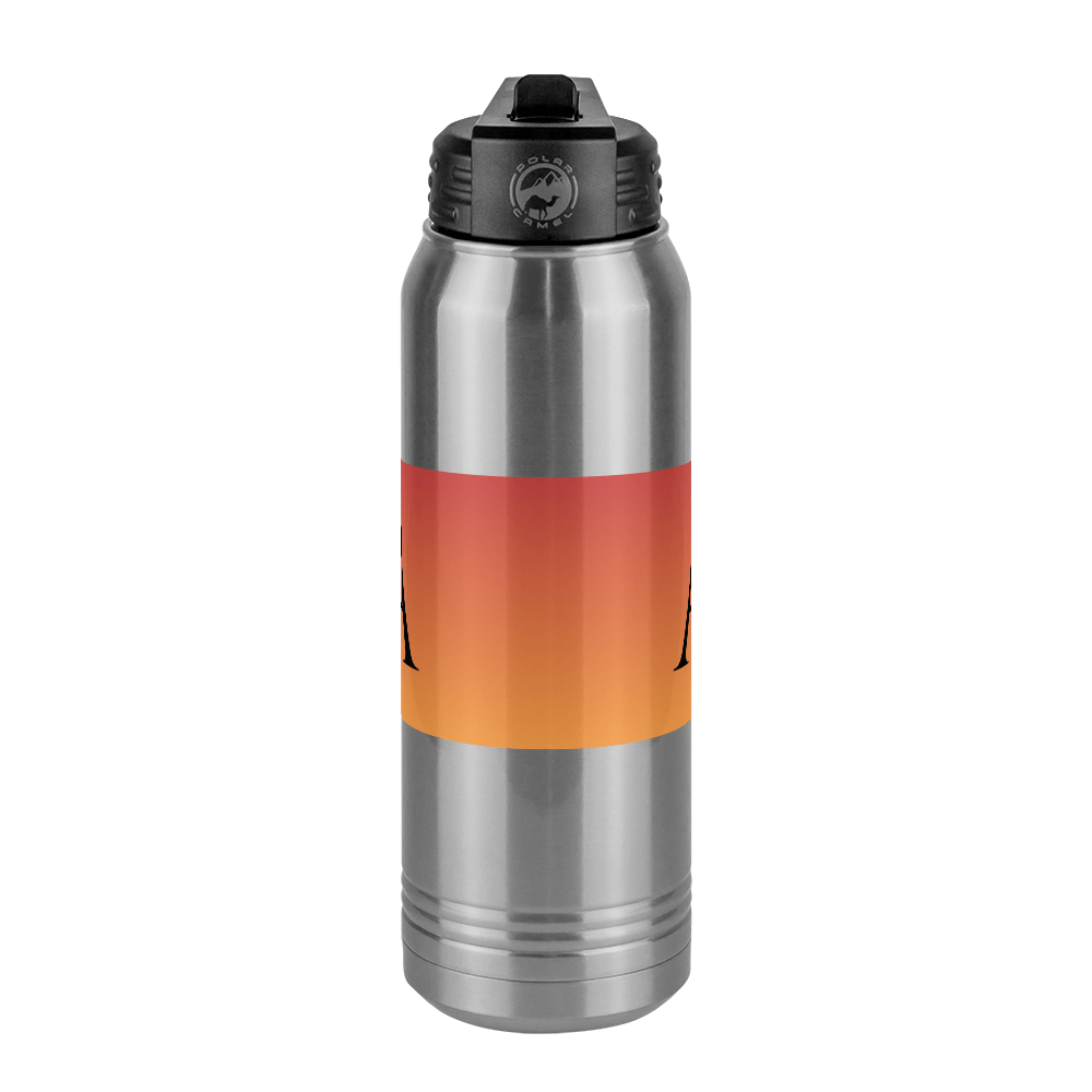 Personalized Ombre Water Bottle (30 oz) - Center View