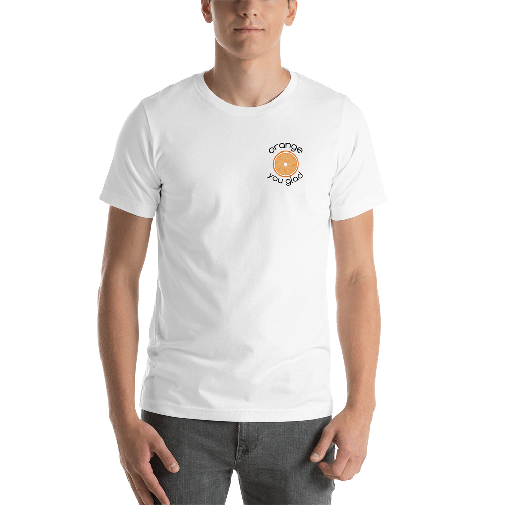 Personalized Orange T-Shirt - White - Shirt View