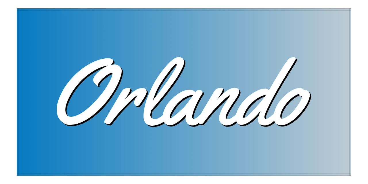 Orlando Ombre Beach Towel - Front View