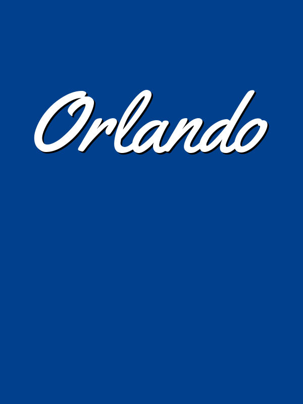 Personalized Orlando T-Shirt - Blue - Decorate View