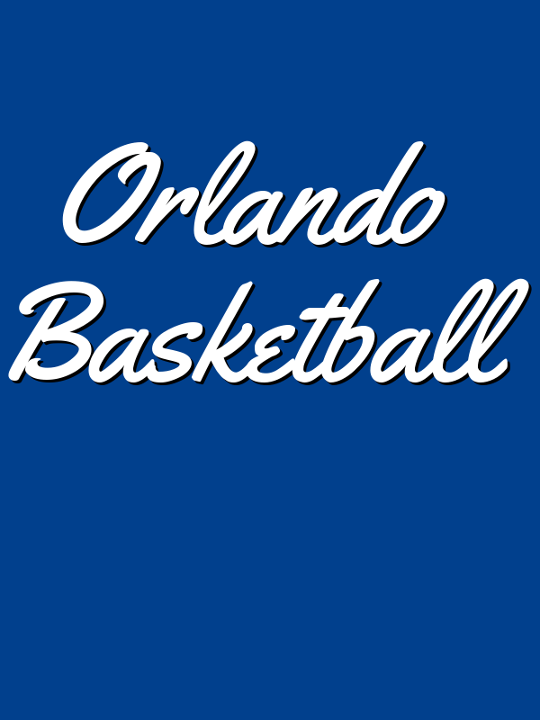 Personalized Orlando Basketball T-Shirt - Blue - Decorate View