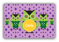 Thumbnail for Personalized Owl Canvas Wrap & Photo Print IV - Owl 08 - Pink Background - Front View
