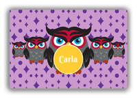Thumbnail for Personalized Owl Canvas Wrap & Photo Print IV - Owl 02 - Pink Background - Front View