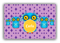 Thumbnail for Personalized Owl Canvas Wrap & Photo Print IV - Owl 01 - Pink Background - Front View