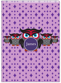 Thumbnail for Personalized Owls Journal IV - Purple Background - Owl II - Front View