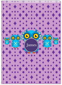 Thumbnail for Personalized Owls Journal IV - Purple Background - Owl III - Front View