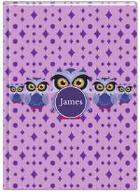 Thumbnail for Personalized Owls Journal IV - Purple Background - Owl IV - Front View