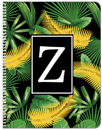 Thumbnail for Personalized Palm Fronds Notebook - Tropical Leaves - Front View
