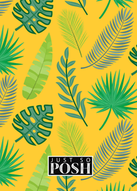 Thumbnail for Personalized Palm Fronds Journal - Initial with Name - Back View