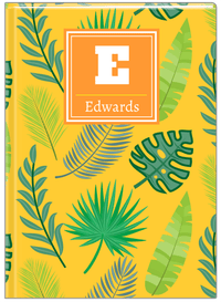Thumbnail for Personalized Palm Fronds Journal - Initial with Name - Front View
