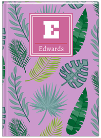 Thumbnail for Personalized Palm Fronds Journal - Initial with Name - Front View