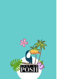 Thumbnail for Personalized Palm Fronds Journal - Toucans - Back View
