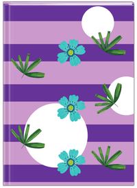 Thumbnail for Palm Fronds Journal - Purple Stripes - Front View