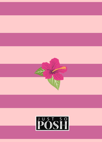 Thumbnail for Palm Fronds Journal - Pink Stripes - Back View