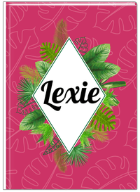 Thumbnail for Personalized Palm Fronds Journal - Diamond Wreath - Front View