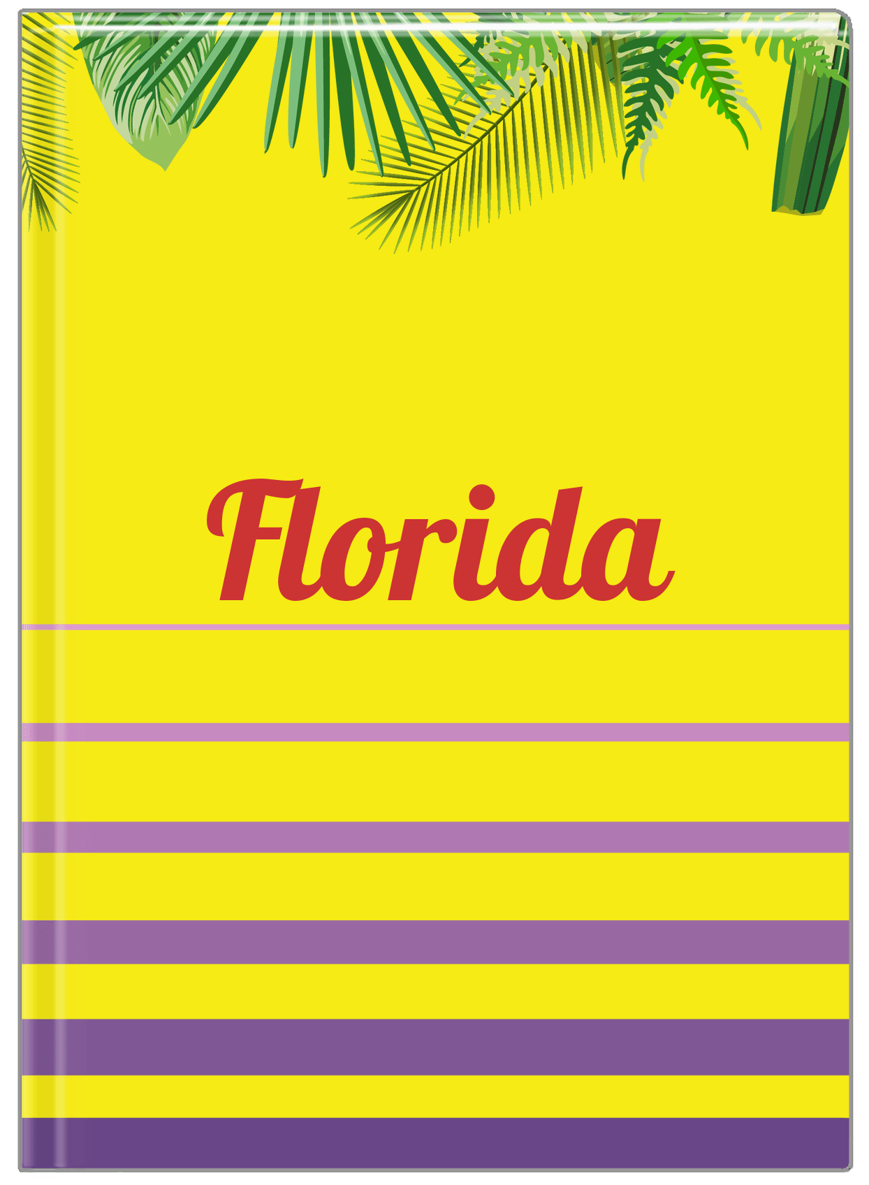 Personalized Palm Fronds Journal - Ombre Gradient - Front View