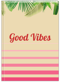 Thumbnail for Personalized Palm Fronds Journal - Ombre Gradient - Front View