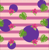 Thumbnail for Palm Fronds Shower Curtain - Pink Stripes - Decorate View