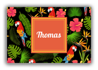 Thumbnail for Personalized Palm Fronds Canvas Wrap & Photo Print - Square Nameplate - Front View