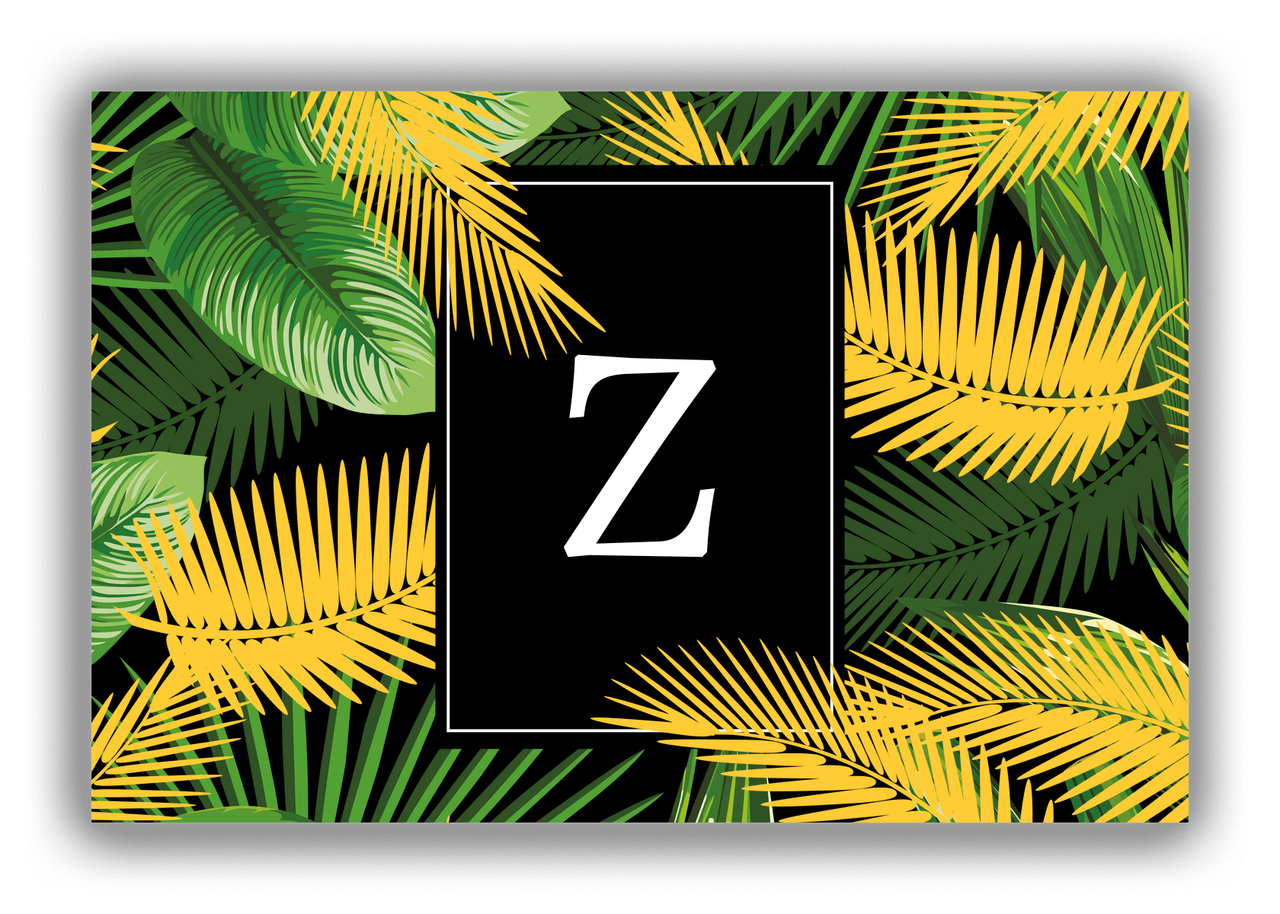 Personalized Palm Fronds Canvas Wrap & Photo Print - Tropical Leaves - Front View