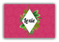 Thumbnail for Personalized Palm Fronds Canvas Wrap & Photo Print - Diamond Wreath - Front View