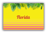 Thumbnail for Personalized Palm Fronds Canvas Wrap & Photo Print - Ombre Gradient - Front View
