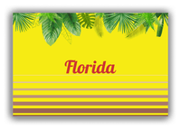 Thumbnail for Personalized Palm Fronds Canvas Wrap & Photo Print - Ombre Gradient - Front View